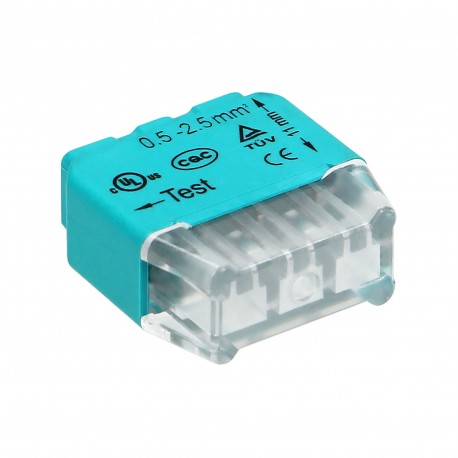 Złączka trzytorowa wciskana na drut do 2,5mm² IEC 300V/24A ORNO OR-SZ-8004/3/100 - 100 szt.