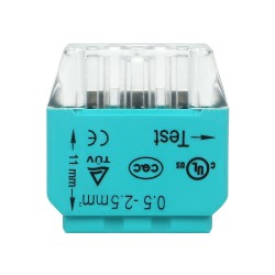 Złączka trzytorowa wciskana na drut do 2,5mm² IEC 300V/24A ORNO OR-SZ-8004/3/100 - 100 szt.