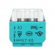 Złączka trzytorowa wciskana na drut do 2,5mm² IEC 300V/24A ORNO OR-SZ-8004/3/100 - 100 szt.