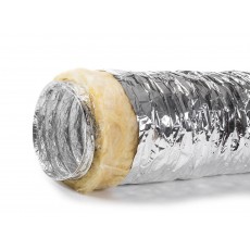 Rura wentylacyjna aluminiowa elastyczna izolowana STERR IAL080_10, długość 10 m, średnica 80 mm