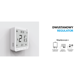 Termostat Tech Sterowniki T-3.1 - przewodowy, bez programatora, biały