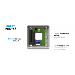 Termostat Tech Sterowniki T-3.1 - przewodowy, bez programatora, biały