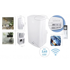 Klimatyzator przenośny Blaupunkt Moby Blue S 0709E - moc 2,6 kW / 2,0 kW, z Wi-Fi