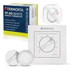 Termostat Termofol TF-H3 przewodowy do ogrzewania elektrycznego, kolor biały
