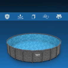 Basen ogrodowy stelażowy 671 x 132 cm 11w1 Bestway 561JZ