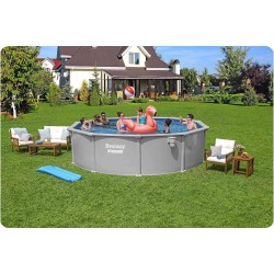 Basen ogrodowy panelowy całoroczny 457 x 122 cm 13w1 Bestawy 56384