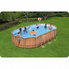 Basen ogrodowy stelażowy 610 x 366 x 122 cm 13w1 Bestway 56719N