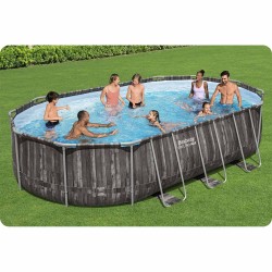 Basen ogrodowy stelażowy 610 x 366 x 122 cm 18w1 Bestway 5611R