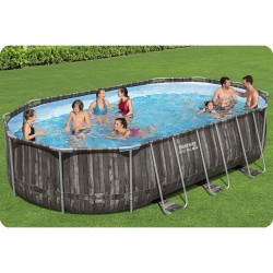 Basen ogrodowy stelażowy 610 x 366 x 122 cm 12w1 Bestway 5611R