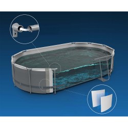 Basen ogrodowy stelażowy 610 x 366 x 122 cm 12w1 Bestway 5611R