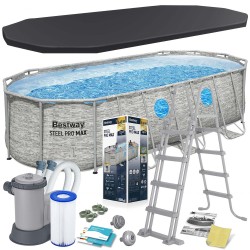 Basen ogrodowy stelażowy 549 x 274 x 122  cm12w1 Bestway 56716N