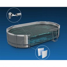 Basen ogrodowy stelażowy 549 x 274 x 122  cm12w1 Bestway 56716N