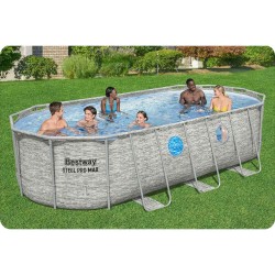 Basen ogrodowy stelażowy 549 x 274 x 122  cm12w1 Bestway 56716N