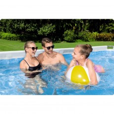 Basen ogrodowy stelażowy 412x201x122 cm 17w1 Bestway 56456N
