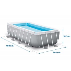 Basen ogrodowy stelażowy 488 x 244 x 107 cm zestaw 18w1 INTEX 26792