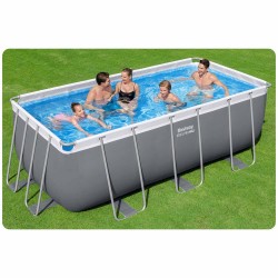 Basen stelażowy ogrodowy 412 x 201 x 122 cm 11w1 Bestway 56456N