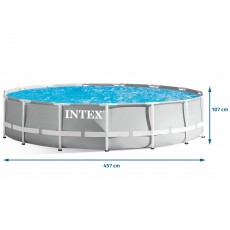 Basen ogrodowy stelażowy 457 x 107 cm zestaw 12w1 INTEX 26724