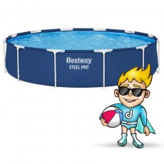 Basen ogrodowy stelażowy 366 x 76 cm 16w1 Bestway 56681