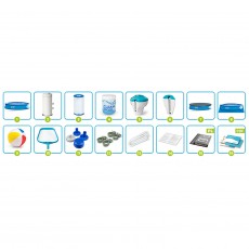 Basen ogrodowy rozporowy 457 x 84 cm 15w1 INTEX 28158 + maszynka do baniek GRATIS