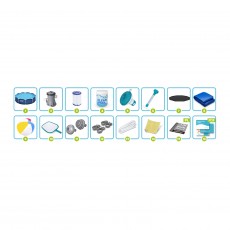 Basen ogrodowy stelażowy 305 x 76 cm 16w1 Bestway 56679