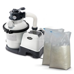 Pompa filtrująca piaskowa 12000 l/h INTEX 26652 + 50 kg piasku filtrującego
