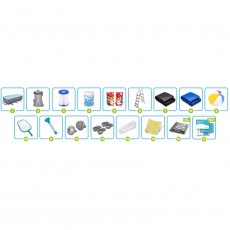 Basen ogrodowy stelażowy 404 x 201 x 100 cm 18w1 Bestway 56721