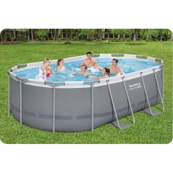 Basen ogrodowy stelażowy 427 x 250 x 100 cm 18w1 Bestway 56620
