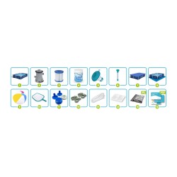 Basen prostokątny stelażowy 221 x 251 x 23 cm 16w1 Bestway 56401