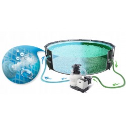 Pompa filtrująca piaskowa 12000 l/h INTEX 26652 + 50 kg piasku filtrującego