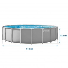 Basen ogrodowy stelażowy 610 x 132 cm 21w1 INTEX 26756ND
