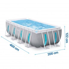 Basen ogrodowy stelażowy 400 x 200 x 122 cm 12w1 INTEX 26770