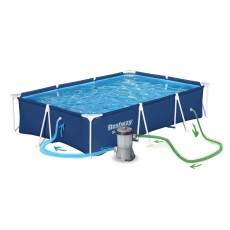 Basen ogrodowy stelażowy 300 x 201 x 66 cm 16w1 Bestway 56404N