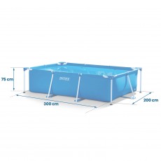 Basen ogrodowy stelażowy 300 x 200 x 75 cm INTEX 28272