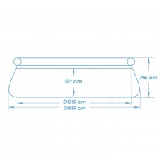 Basen ogrodowy rozporowy 366 x 76 cm Bestway 57273