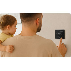 Sterownik do ogrzewania elektrycznego z Wi-Fi Heat Decor HD-T400.B czarny