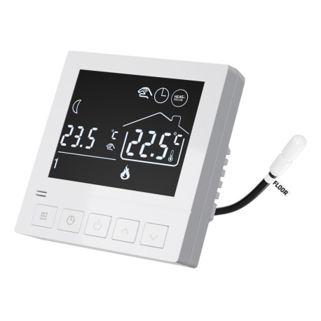Regulator do ogrzewania elektrycznego z Wi-Fi i czarnym ekranem Heat Decor HD-T02.W