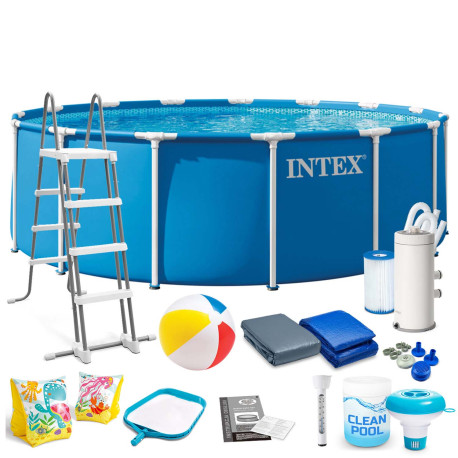 Basen ogrodowy stelażowy 457 x 122 cm 17w1 INTEX 28242ND