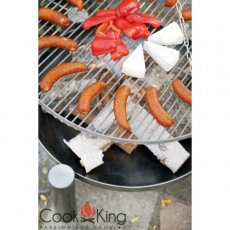 Grill ogrodowy CookKing na trójnogu 180 cm, nierdzewny ruszt 70 cm + palenisko Palma 80 cm