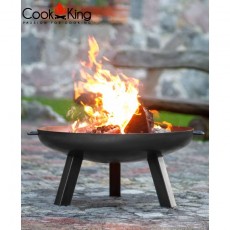 Grill ogrodowy CookKing z kołowrotkiem na trójnogu 180 cm, stalowy ruszt 80 cm + palenisko Polo 100 cm
