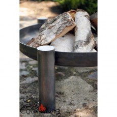 Grill ogrodowy CookKing z kołowrotkiem na trójnogu 180 cm, stalowy ruszt 70 cm + palenisko Palma 80 cm